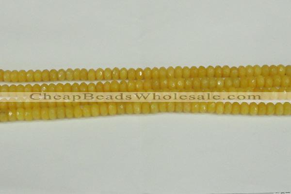 CCN4151 15.5 inches 5*8mm faceted rondelle candy jade beads