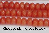 CCN4153 15.5 inches 5*8mm faceted rondelle candy jade beads