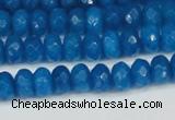 CCN4165 15.5 inches 5*8mm faceted rondelle candy jade beads