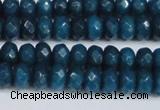 CCN4167 15.5 inches 5*8mm faceted rondelle candy jade beads