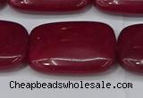 CCN4198 15.5 inches 18*25mm rectangle candy jade beads wholesale