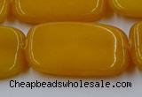 CCN4201 15.5 inches 30*40mm rectangle candy jade beads wholesale