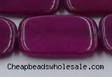 CCN4202 15.5 inches 30*40mm rectangle candy jade beads wholesale