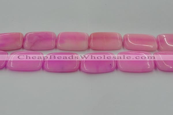 CCN4203 15.5 inches 30*40mm rectangle candy jade beads wholesale