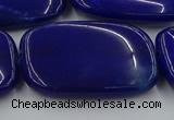 CCN4209 15.5 inches 30*40mm rectangle candy jade beads wholesale