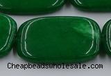 CCN4212 15.5 inches 30*40mm rectangle candy jade beads wholesale