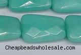 CCN4254 15.5 inches 18*25mm faceted trapezoid candy jade beads