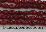 CCN4520 15.5 inches 4*6mm rice candy jade beads wholesale