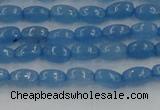 CCN4521 15.5 inches 4*6mm rice candy jade beads wholesale