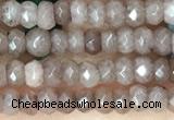 CCN5107 15 inches 3*4mm faceted rondelle candy jade beads