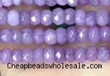 CCN5109 15 inches 3*4mm faceted rondelle candy jade beads