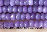 CCN5110 15 inches 3*4mm faceted rondelle candy jade beads