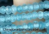 CCN5112 15 inches 3*4mm faceted rondelle candy jade beads