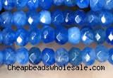 CCN5114 15 inches 3*4mm faceted rondelle candy jade beads