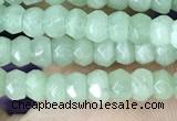 CCN5116 15 inches 3*4mm faceted rondelle candy jade beads