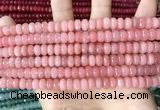 CCN5139 15 inches 5*8mm faceted rondelle candy jade beads