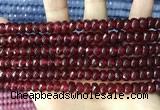 CCN5145 15 inches 5*8mm faceted rondelle candy jade beads