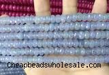 CCN5147 15 inches 5*8mm faceted rondelle candy jade beads