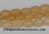 CCN515 15.5 inches 8*10mm oval candy jade beads wholesale