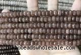 CCN5161 15 inches 5*8mm faceted rondelle candy jade beads