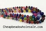 CCN5179 5*8mm - 14*20mm faceted rondelle candy jade graduated beads