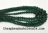 CCN5213 6mm - 14mm faceted round candy jade graduated beads