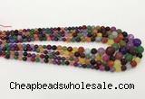 CCN5217 6mm - 14mm faceted round candy jade graduated beads