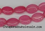 CCN526 15.5 inches 10*14mm oval candy jade beads wholesale