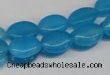 CCN531 15.5 inches 10*14mm oval candy jade beads wholesale