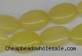 CCN535 15.5 inches 15*20mm oval candy jade beads wholesale