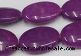 CCN549 15.5 inches 18*25mm oval candy jade beads wholesale