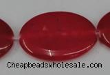 CCN556 15.5 inches 25*35mm oval candy jade beads wholesale