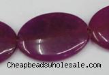 CCN557 15.5 inches 25*35mm oval candy jade beads wholesale