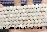 CCN5575 15 inches 8mm round matte candy jade beads Wholesale