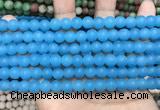 CCN5605 15 inches 8mm round matte candy jade beads Wholesale