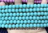 CCN5608 15 inches 8mm round matte candy jade beads Wholesale