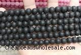 CCN5631 15 inches 8mm round matte candy jade beads Wholesale