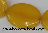 CCN564 15.5 inches 25*35mm oval candy jade beads wholesale