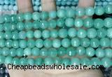 CCN5672 15 inches 8mm faceted round candy jade beads