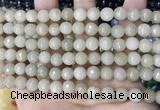 CCN5683 15 inches 8mm faceted round candy jade beads