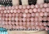 CCN5714 15 inches 8mm faceted round candy jade beads