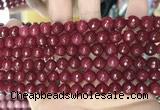 CCN5728 15 inches 8mm faceted round candy jade beads