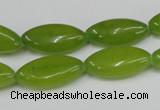 CCN577 15.5 inches 10*20mm marquise candy jade beads wholesale