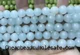 CCN5780 15 inches 10mm faceted round candy jade beads