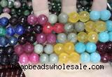 CCN5819 15 inches 10mm faceted round candy jade beads