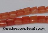 CCN585 15.5 inches 8*8mm square candy jade beads wholesale