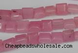 CCN586 15.5 inches 8*8mm square candy jade beads wholesale