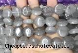 CCN5861 15 inches 15mm flat round candy jade beads Wholesale