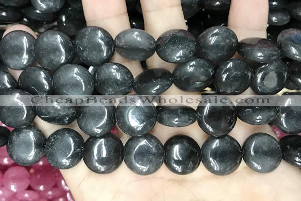 CCN5870 15 inches 15mm flat round candy jade beads Wholesale