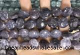 CCN5872 15 inches 15mm flat round candy jade beads Wholesale